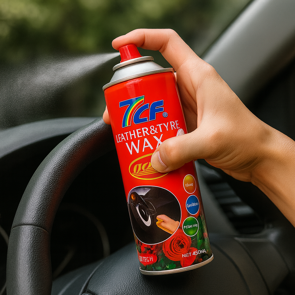 7FC Leather and Tyre Wax 450ML Rose High Gloss Protectant