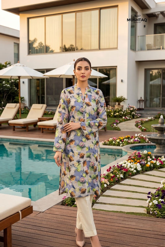 2Pcs Unstitched Printed Lawn Collection Desgin - 4