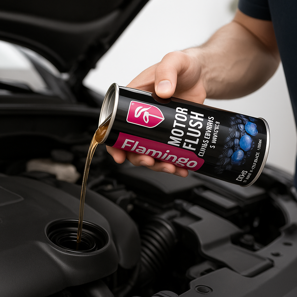 Flamingo Motor Flush F048 443ML Engine Cleaning Solution