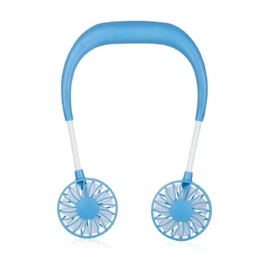 Neck Fan Adjustment Fan Hands-Free Hanging Rechargeable Mini Sports Fans 3 Gears Wearable Sport Fan Random Color
