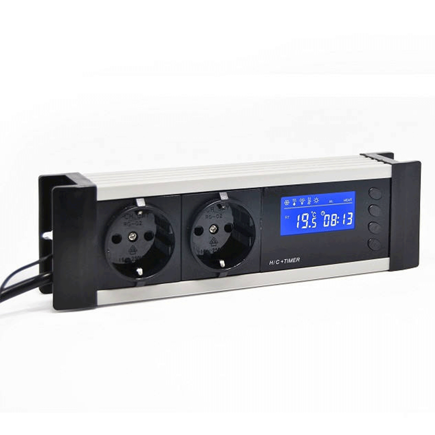 Digital Thermostat Controller with Dual Power Sockets