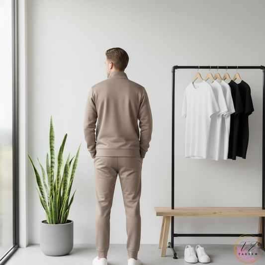 Tazeem Men Trendy Full-Sleeve Tracksuit Dri-FIT Fleece