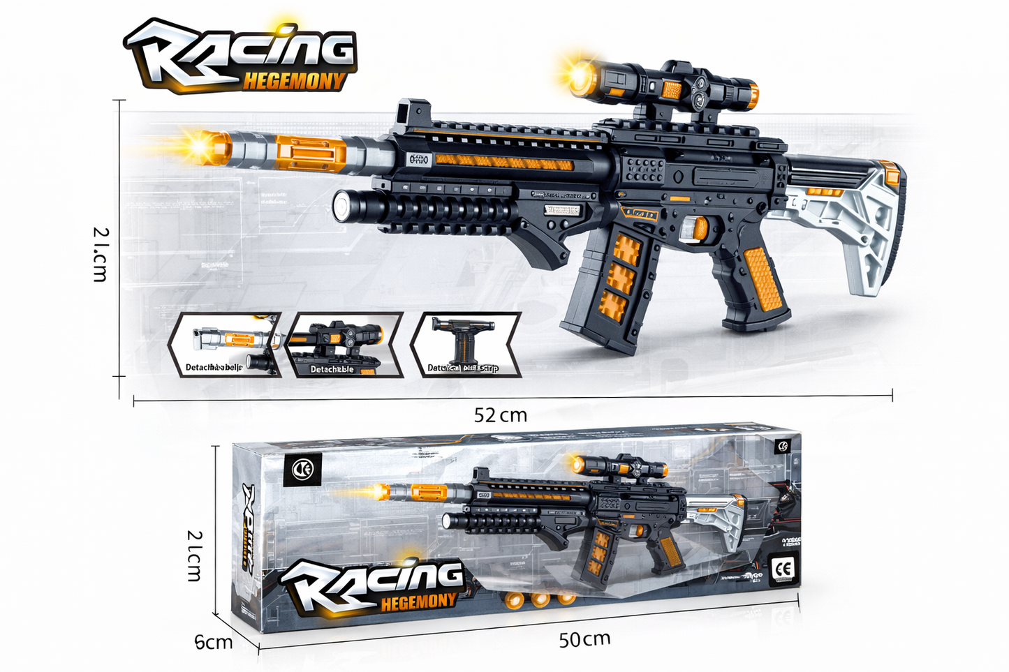 Racing Hegemony Toy Gun for Kids