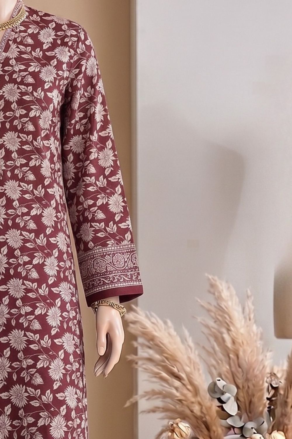 Mushtaq AMBER Collection 3Pcs Unstitched Printed Lawn Desgin - 9