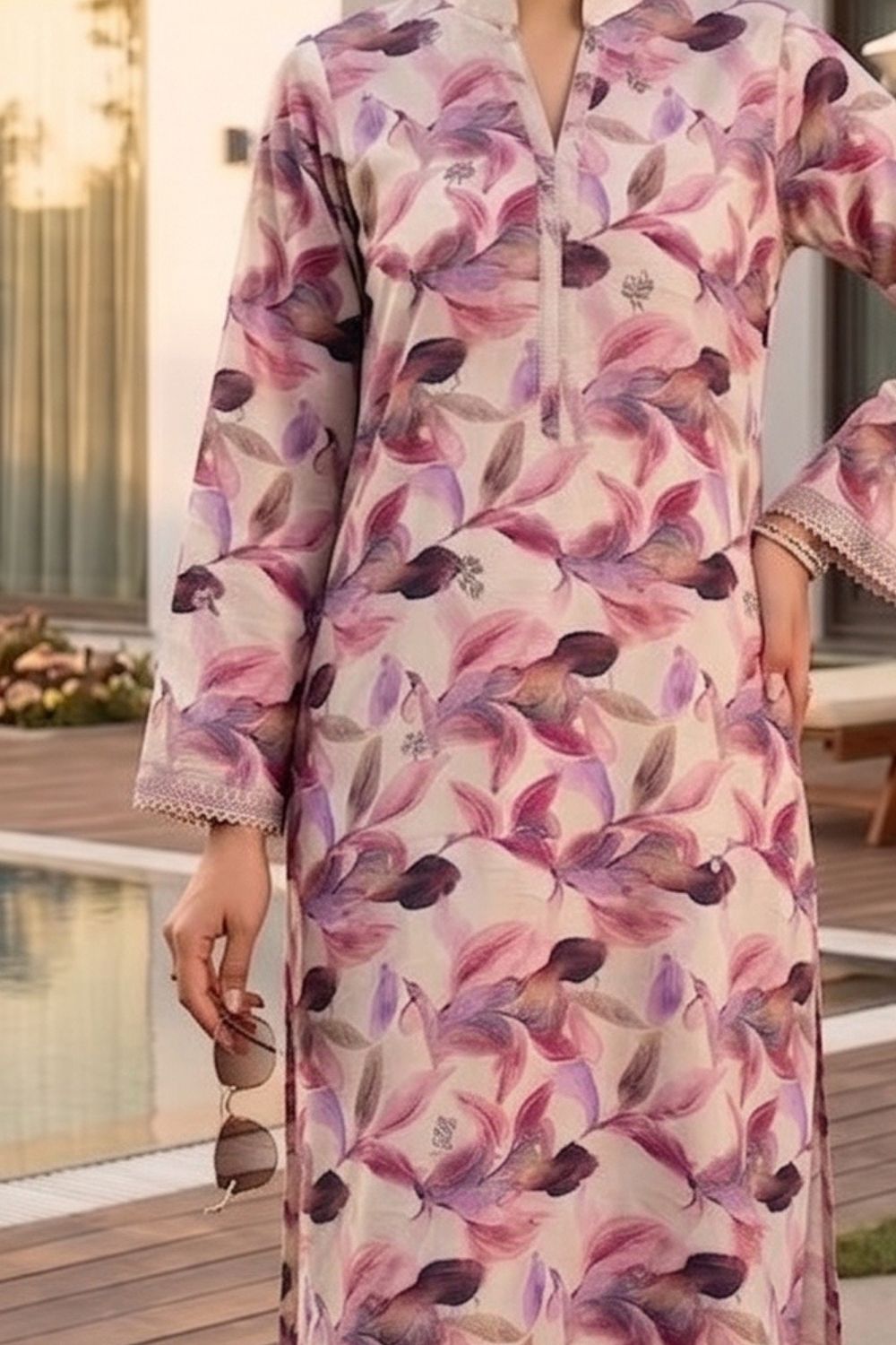 2Pcs Unstitched Printed Lawn Collection Desgin - 6