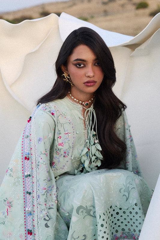 Suffuse 3 Pc Unstitched Embroidered Lawn Suit SEROLI