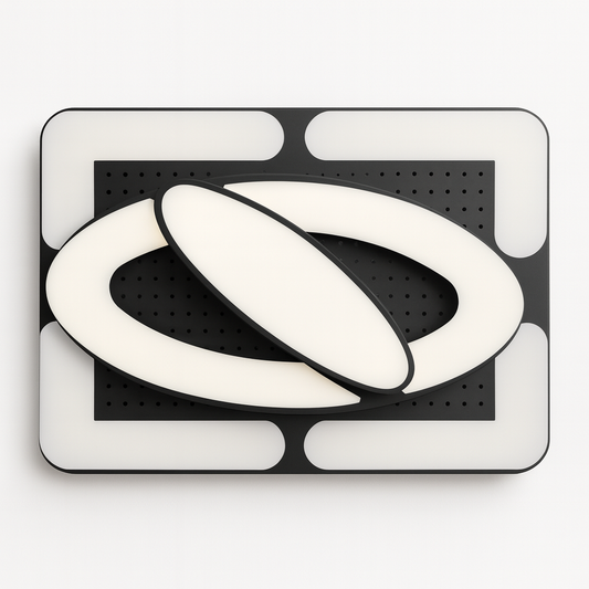 Ceiling Light Modern LED Flush Mount Fixture for Home Office and Bedroom