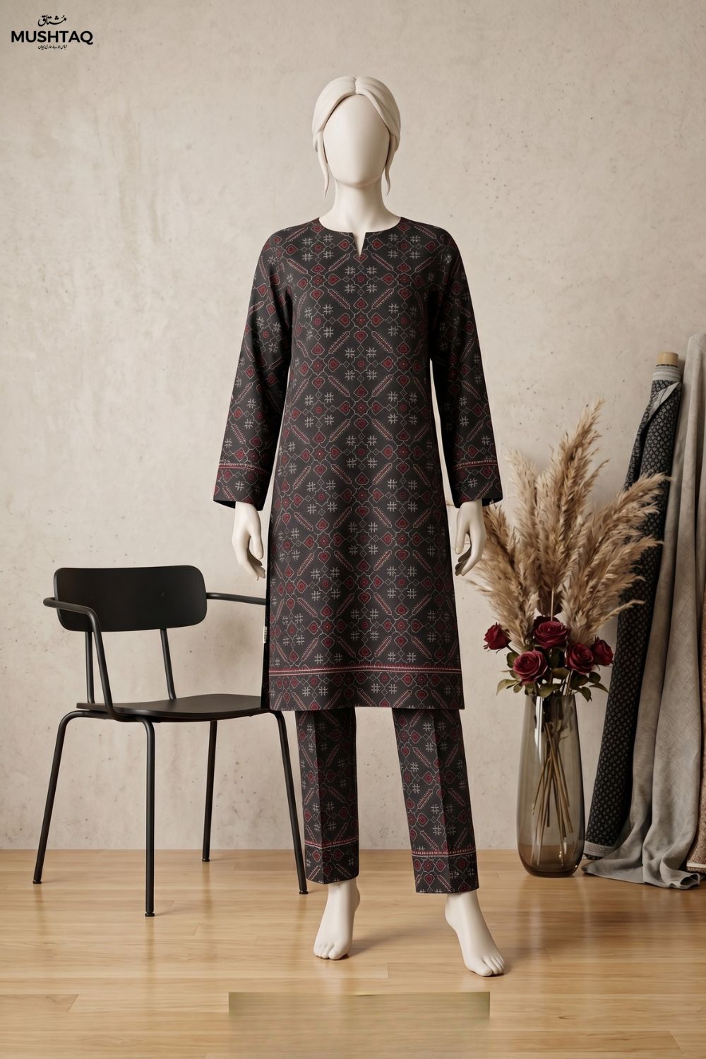Mushtaq Gulnaar Collection 2Pcs Printed Lawn Desgin - 7
