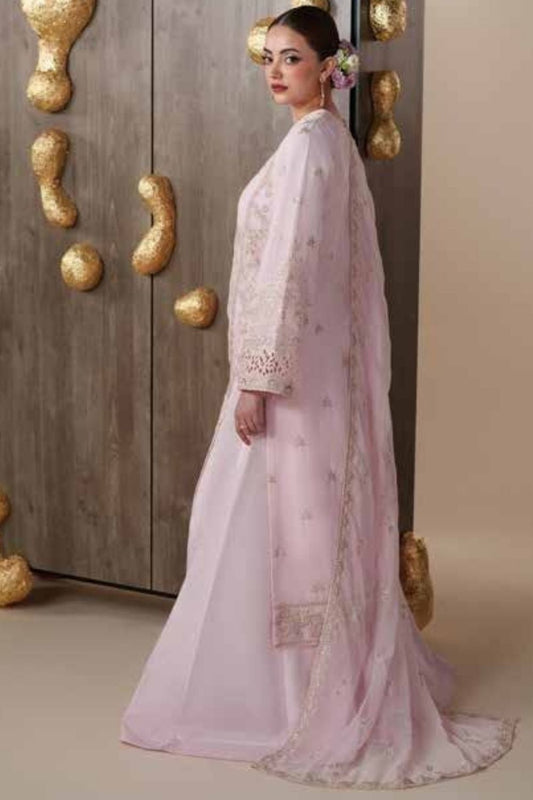 Emaan Adeel Nouvelle 3 Piece Unstitched Embroidered Luxury Chiffon Suit LUNE