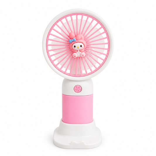 Mini Handheld USB Rechargeable Fan – Portable Cooling Fan (Single Speed) - Random Color