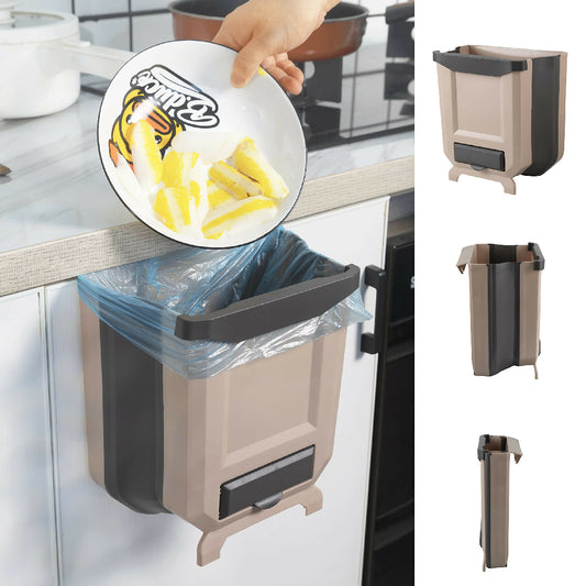 Rectangle Foldable Waste Bin for Kitchen Washroom and Cabinet