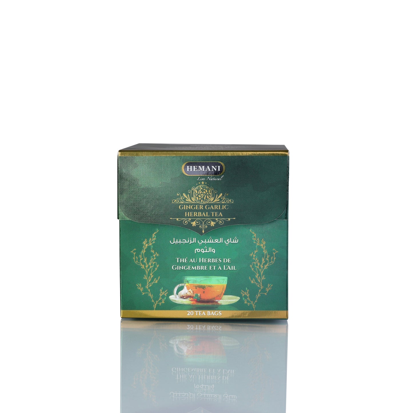 Ginger Garlic Herbal Tea – 20 Tea Bags