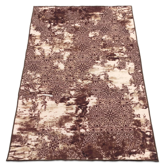 Beauteous Eco Centre Piece – Ash Brown Rug with Black Felt Back