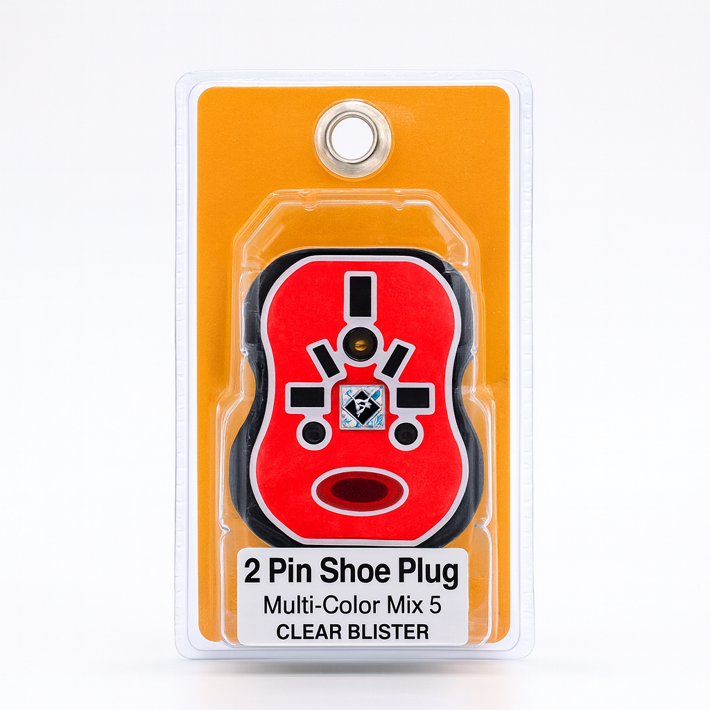 2 Pin Shoe Plug Multi Color Mix 5 Durable Electrical Male Plugs for Home Use
