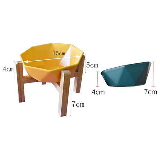 Cat/Dog Food Ceramic Bowl White