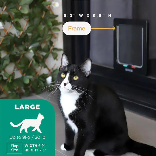 Cat Flap Lockable Pet Door for Cats and Small Pets