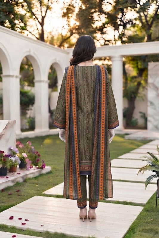 Mushtaq 3Pcs Unstitched Printed Lawn Rahaa Collection Desgin - 6