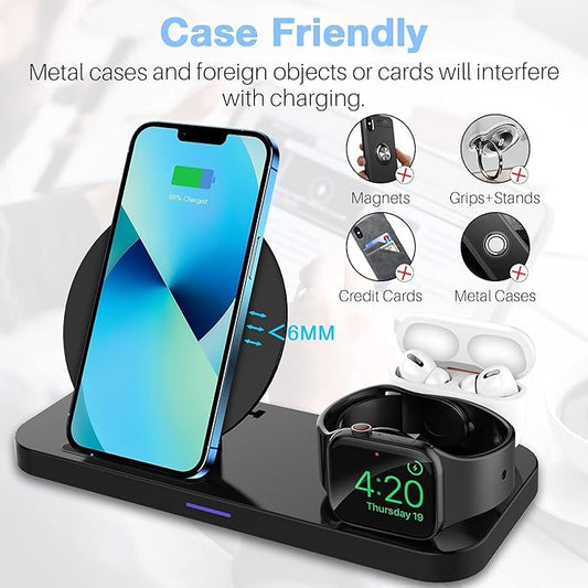 3 in 1 Fast Charger – Multi-Device Charging Dock