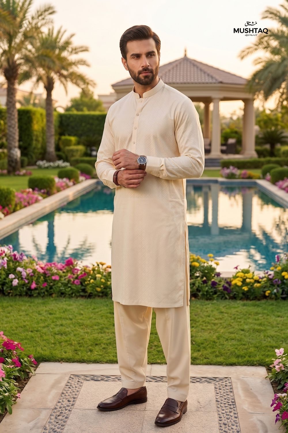 Mens Unstitched Wash & Wear Desgin - 1