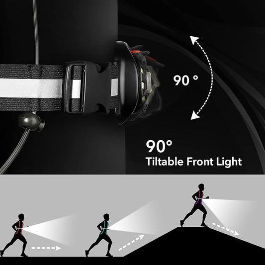 Outdoor Chest Lamp – Rechargeable LED Safety Light for Running, Hiking & Cycling
