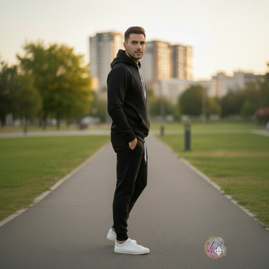 Men Winter Tracksuit Cotton Fleece