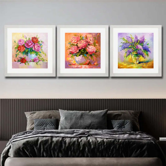 Painting Flower Frame – Elegant Floral Wall Art for Home & Office Décor