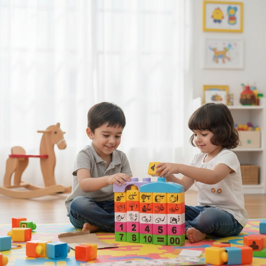 Multicolor Urdu Alphabet Blocks