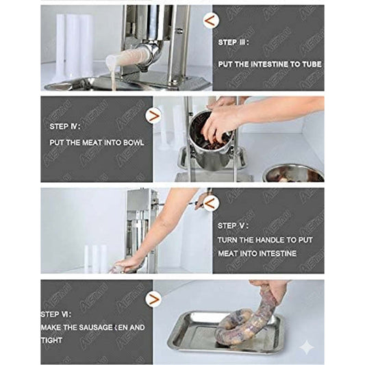 Sausage Stuffer Manual Meat Filler Machine for Homemade Sausages
