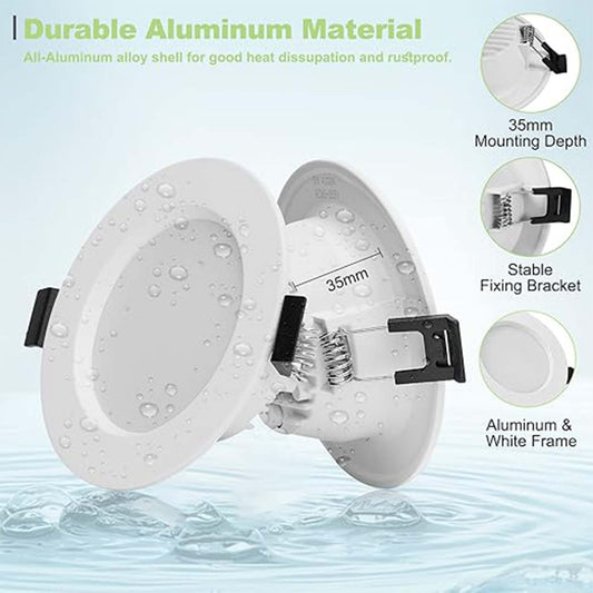 Gr4tec LED Ceiling Spot Light Adjustable Recessed Downlight for Home and Office