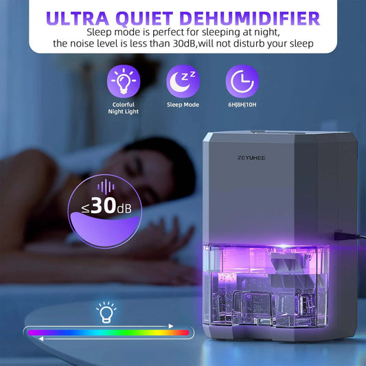 Portable Dehumidifier – Compact Air Moisture Absorber for Home, Office & Bedroom