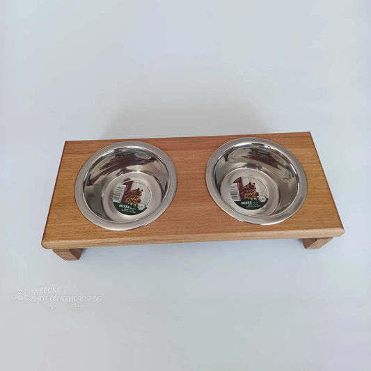 Elevated Dog Bowl Double Stand – Adjustable Raised Pet Feeder for Dogs & Cats