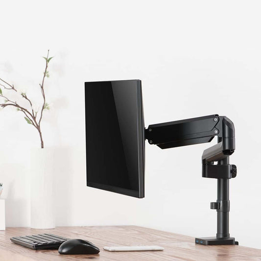 Monitor Arm Adjustable Desk Mount for Single Screen with Full Motion