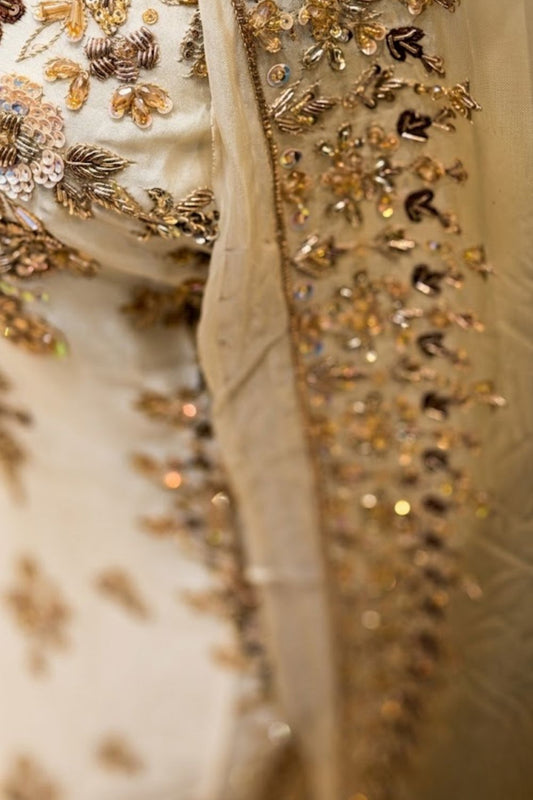 Crystal Charm Bridal Wear by MCS Unstitched Handmade Silk Shirt