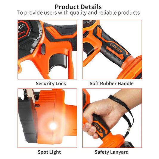 Deeplong Mini Chain Saw For Pruning and Wood Cutting