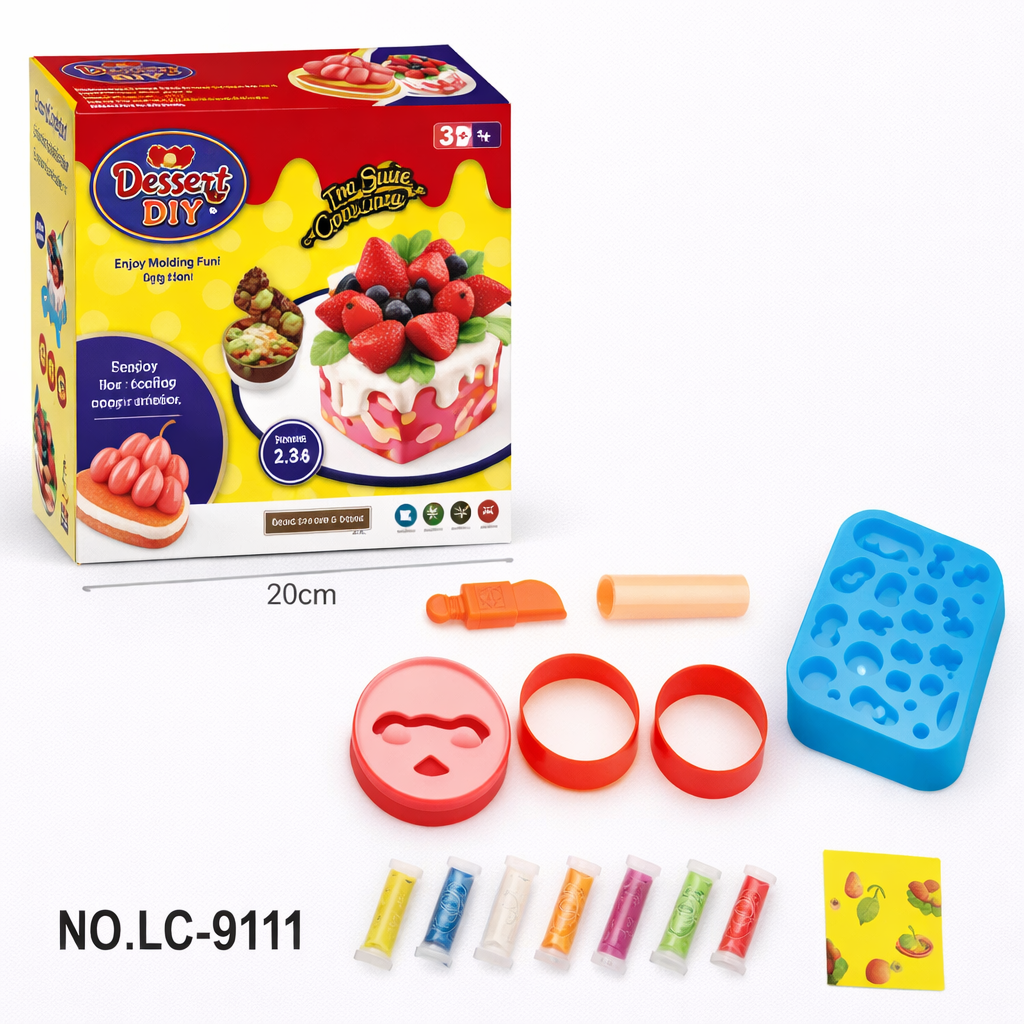Kids DIY Ice Cream and Dessert Play Dough Set