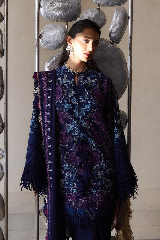 Suffuse 3 Pc Unstitched Embroidered Lawn Suit ELORA