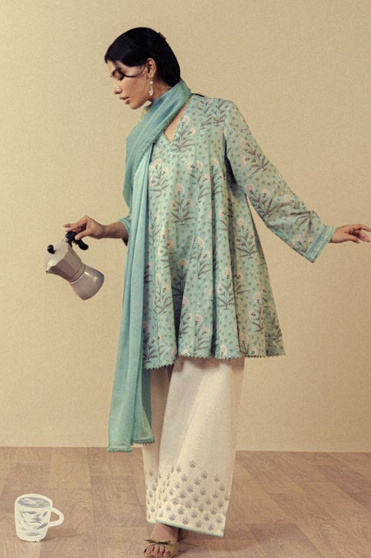 Zara Shahjahan 3 Pc Unstitched Printed Lawn Suit Anthea-9B