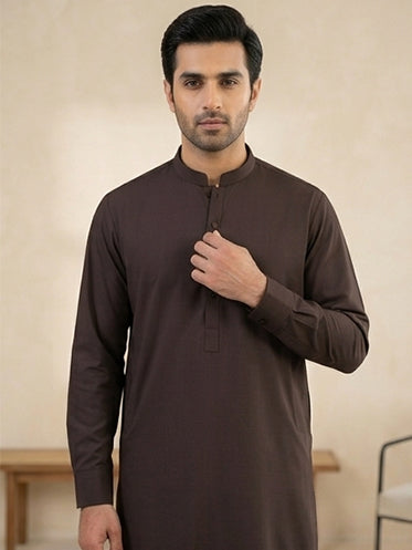 Elegant C Brown Shalwar Suit OS-1026