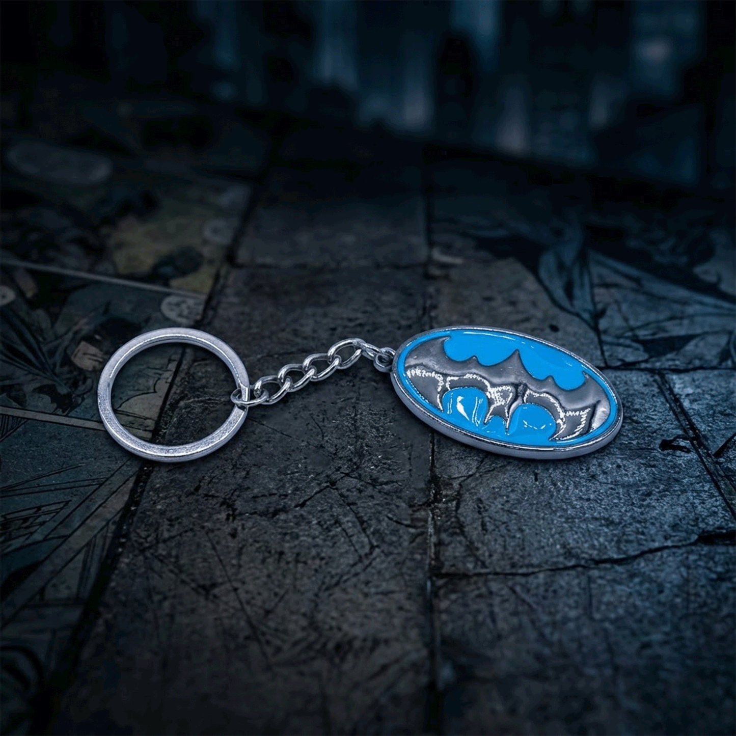 Batman Logo Metal Keychain