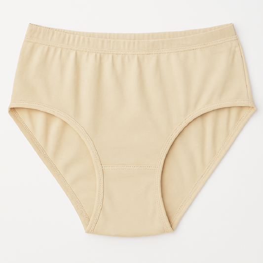 Malai Soft Fabric Underwear for Women - High Quality Comfortable Lightweight Everyday Panty in Skin Color - Sizes S M L - Large