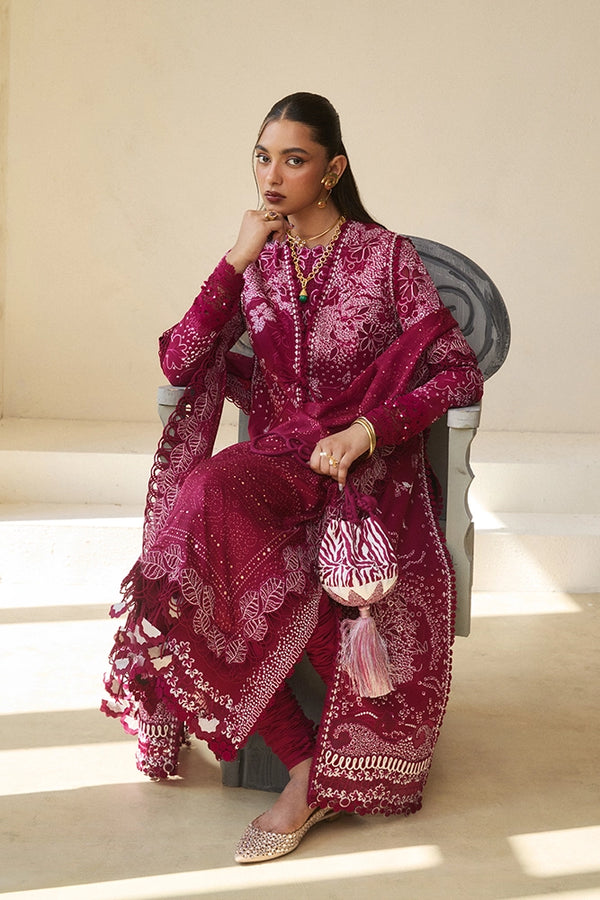 Suffuse 3 Pc Unstitched Embroidered Lawn Suit VESRIA