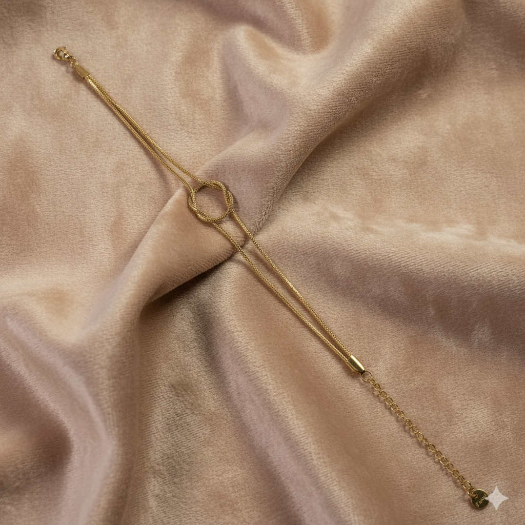 Eternal Knot Dual-Chain Bracelet
