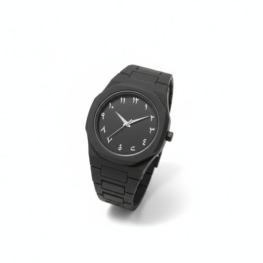 Full BLACK AURA Quartz Watch - Lightweight Design - Premium Quality - Finish - Best Quality Analog Watch For Boys - Watch For Men - Full Black Color Watch - Without Box