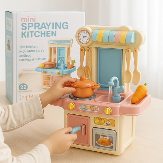 Mini Spraying Kitchen Play Set for Kids