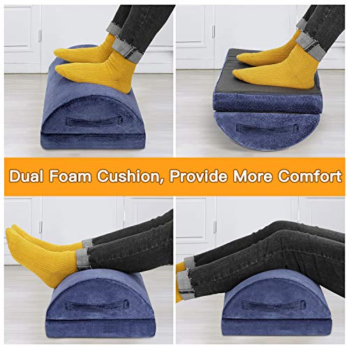 Foot Rest Ergonomic Under Desk Support for Home and Office Comfort