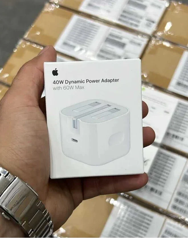 Apple 40W Dynamic Fast Charging Adapter 3-Pin UK Variant - 60W Max