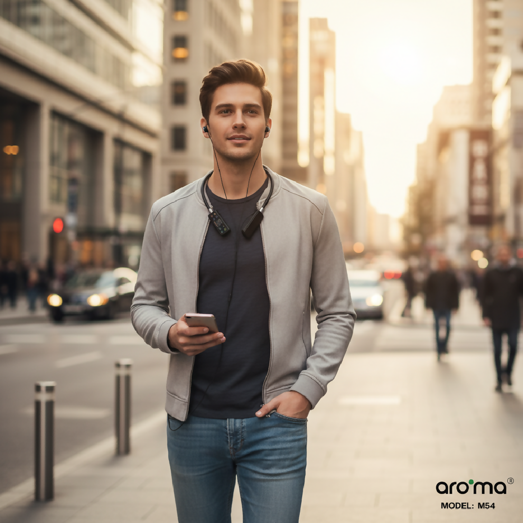 Arolma M54 Stereo Wireless Neckband Earphones