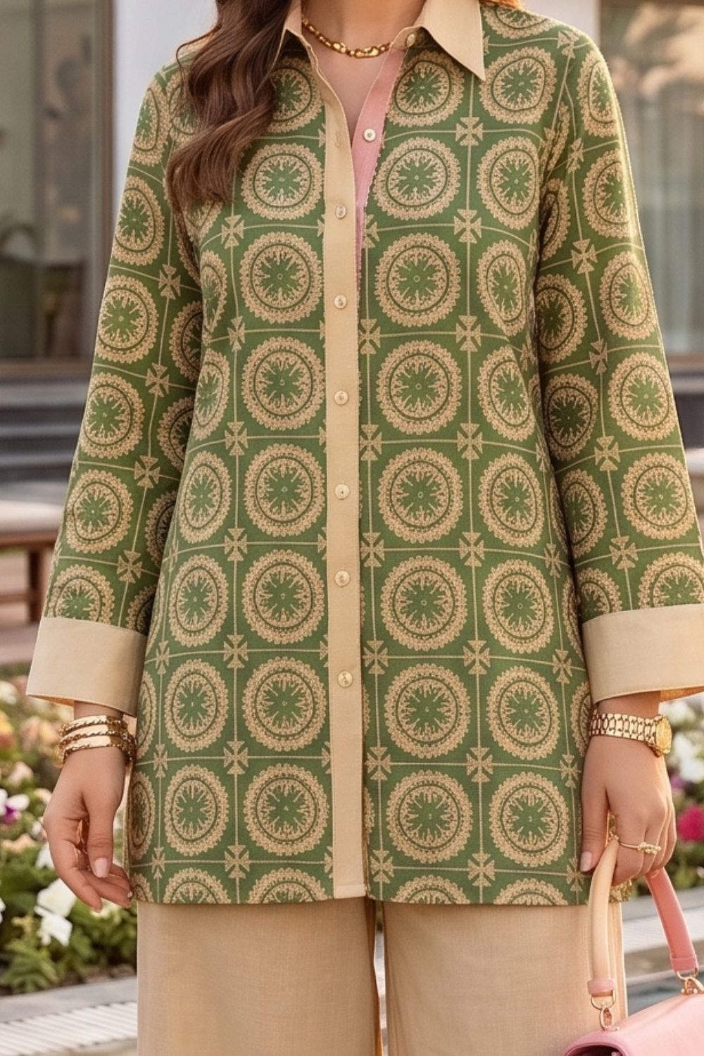 2Pcs Unstitched Printed Reet Lawn Collection Desgin - 2