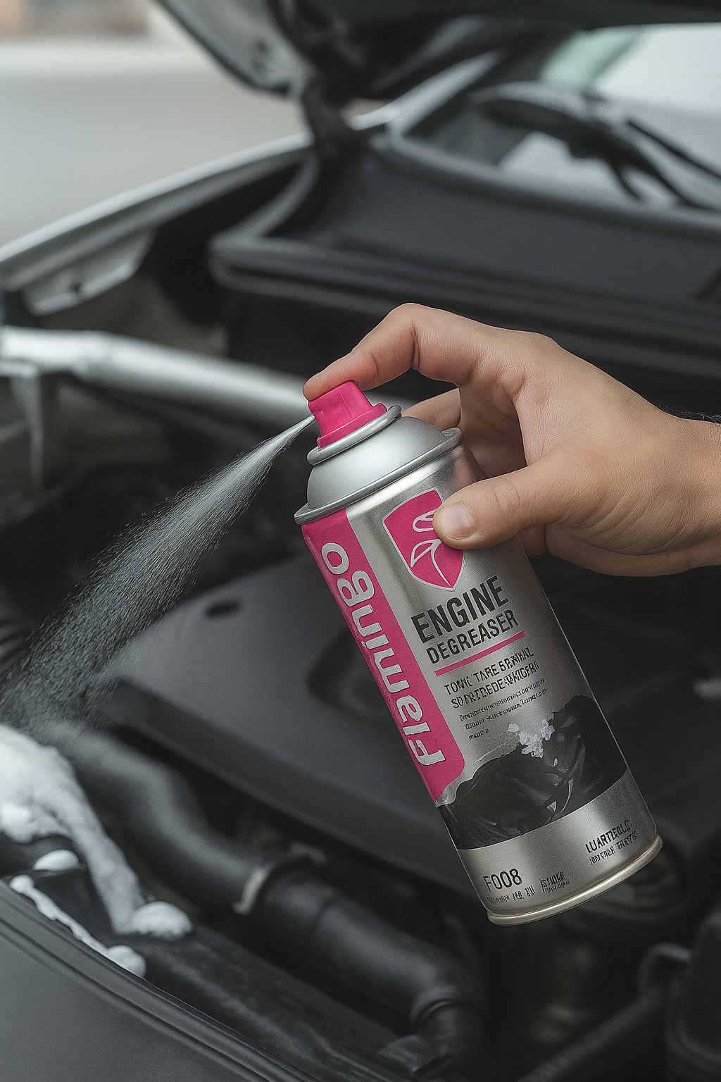 Flamingo Engine Degreaser F008 650ML Heavy Duty Engine Cleaner for Removing Oil Grease and Dirt