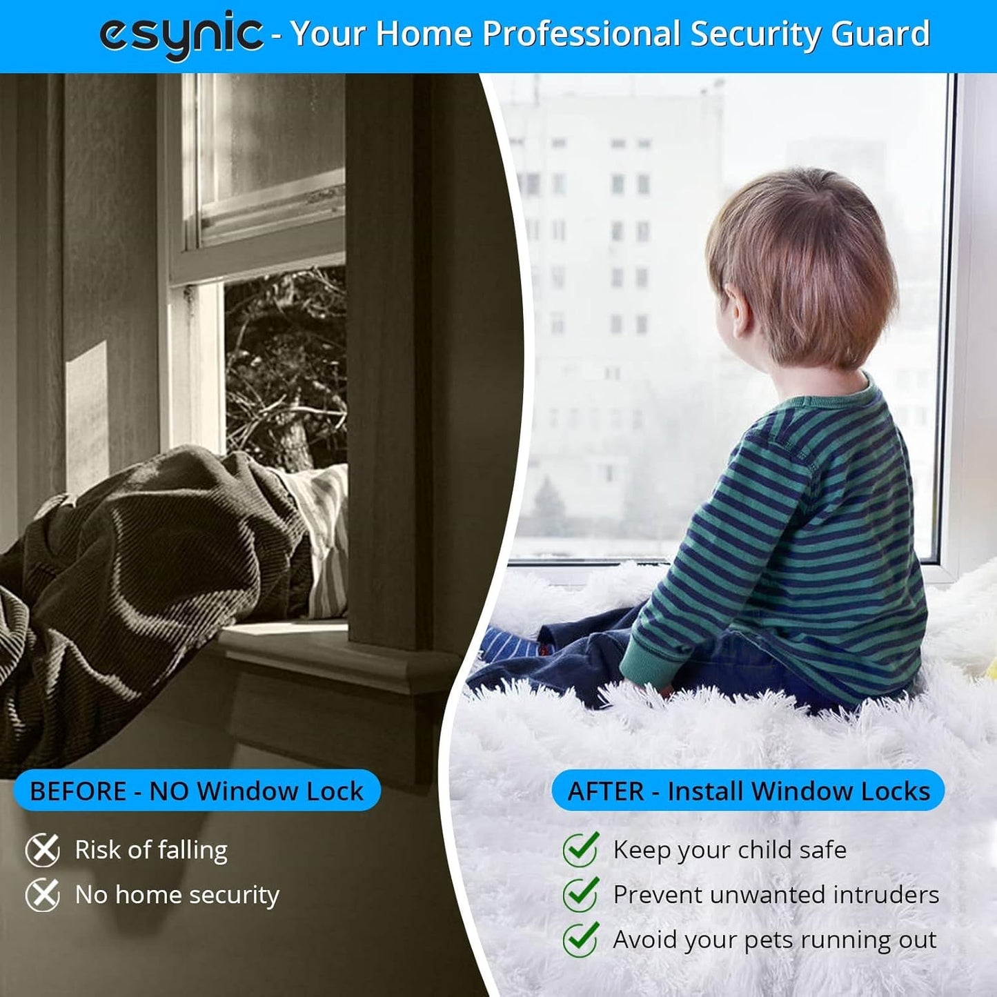 Sliding Window Security Lock 2 Pcs